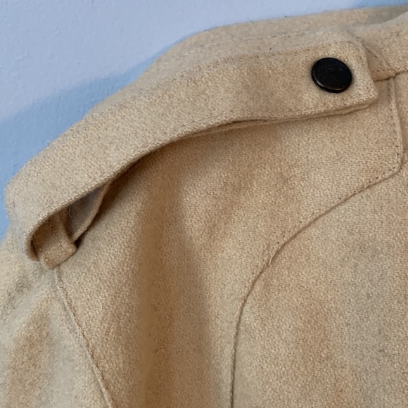 Members only cream oatmeal wool bomber aviator jacket coat size 40 vintage 80’s - Picture 4 of 13